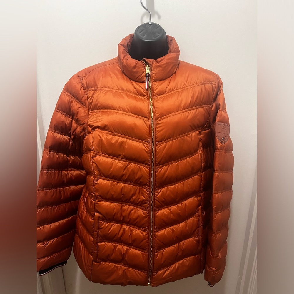 Tommy Hilfiger Burnt Orange Puffer Jacket